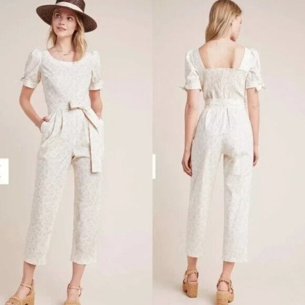 Gal Meets Glam Iris Cream Anthropology Jumpsuit